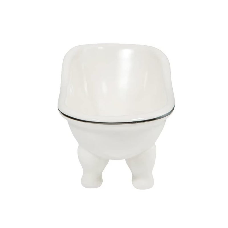 dodococa 1 Piece 5.6"" Ceramic Mini Clawfoot Slipper Bathtub Soap Dish Vintage Decortative Bathroom Soap Dish - Image 4